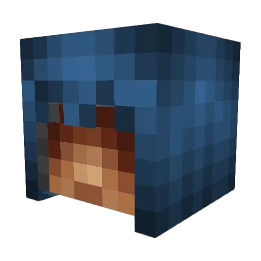 TadashiZ Minecraft avatar head, 3D render