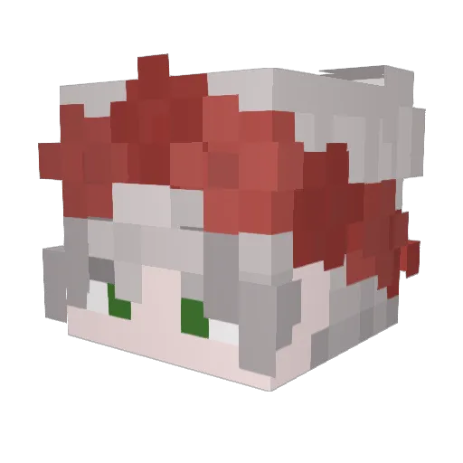 TadhgOBB Minecraft avatar head, 3D render
