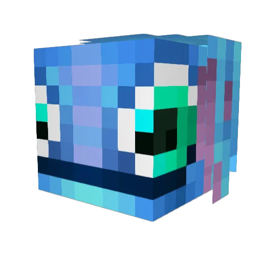 Tadlam_Erdocu Minecraft avatar head, 3D render