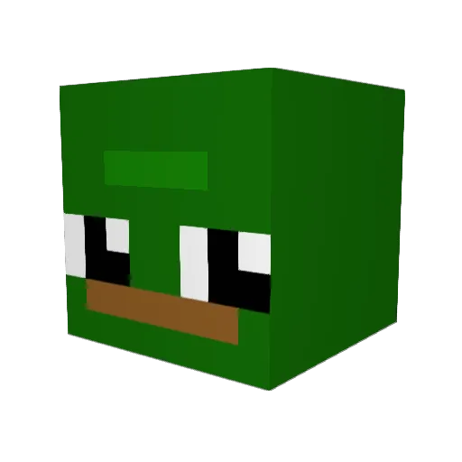 Tadooodle Minecraft avatar head, 3D render