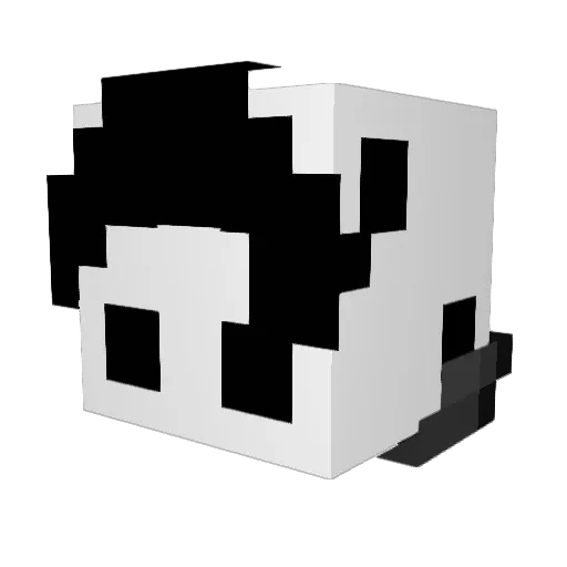Tador Minecraft avatar head, 3D render