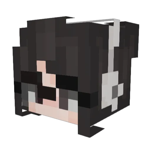 Taducki Minecraft avatar head, 3D render
