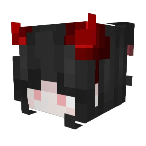 Tae99 Minecraft avatar head, 3D render