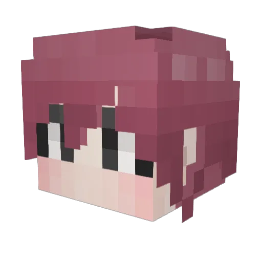 TaeChun05 Minecraft avatar head, 3D render