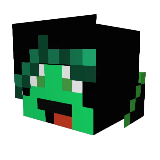 Tae_Money Minecraft avatar head, 3D render