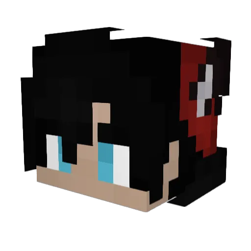 Tae_hyeok Minecraft avatar head, 3D render