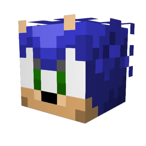 Taeboo Minecraft avatar head, 3D render