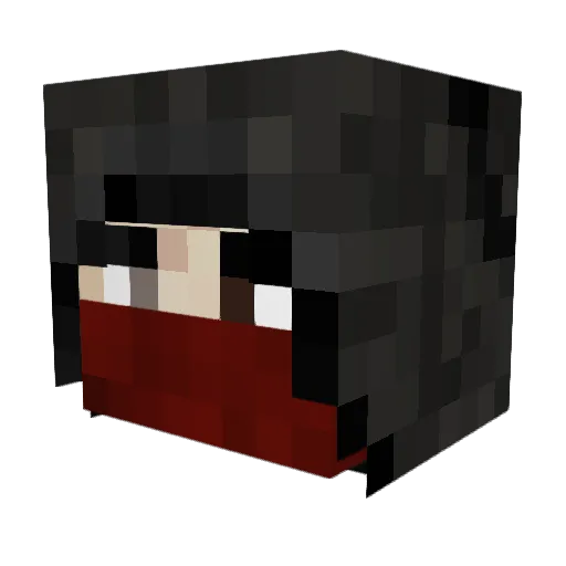 Taehage Minecraft avatar head, 3D render