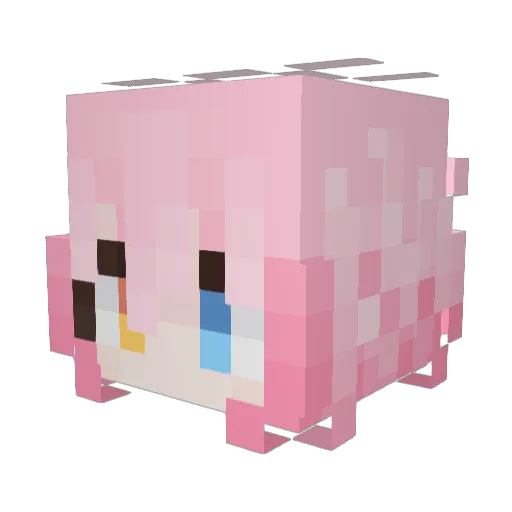 Taeho_1 Minecraft avatar head, 3D render