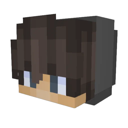Taehwan09 Minecraft avatar head, 3D render