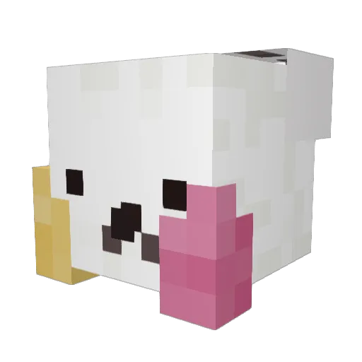 Taek2_0o0 Minecraft avatar head, 3D render
