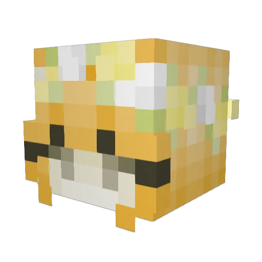 Taekmu Minecraft avatar head, 3D render