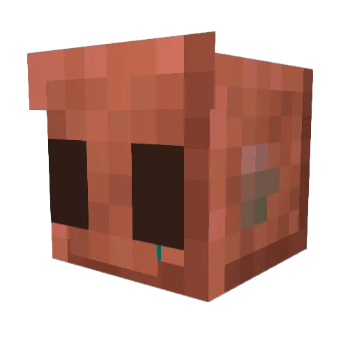 Taemoopoo Minecraft avatar head, 3D render