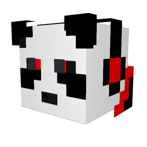 Taenukii Minecraft avatar head, 3D render