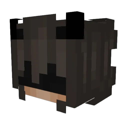 Taeshara Minecraft avatar head, 3D render