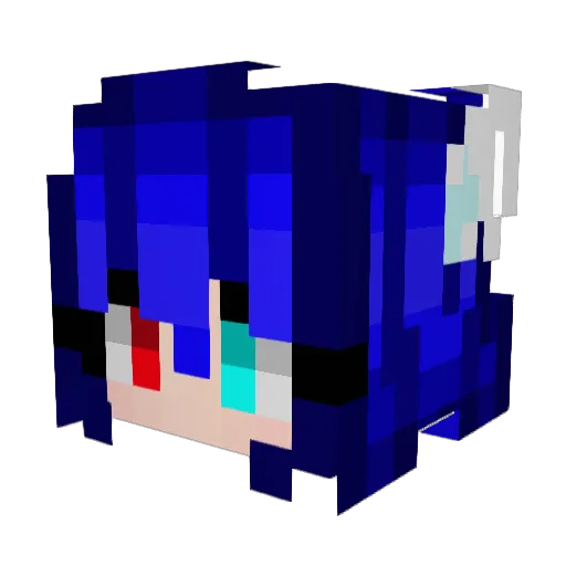 Taetaeplayz Minecraft avatar head, 3D render