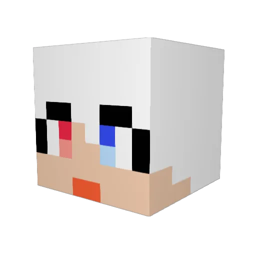 Taeyang2392 Minecraft avatar head, 3D render