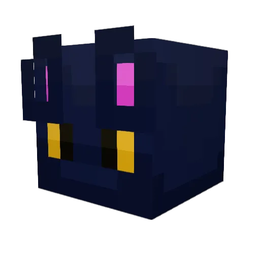 Taffecat_ Minecraft avatar head, 3D render