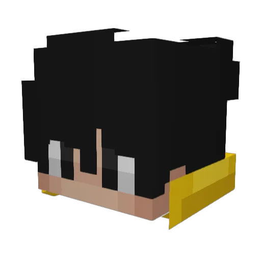 Taffeta_ Minecraft avatar head, 3D render
