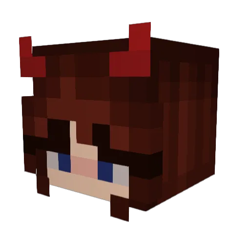 TaffyBear Minecraft avatar head, 3D render