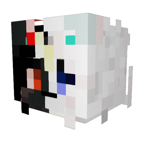 Taffysugar Minecraft avatar head, 3D render
