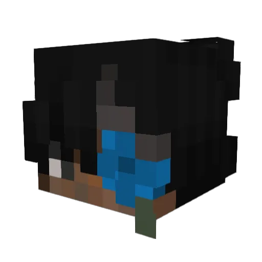 Tafism Minecraft avatar head, 3D render