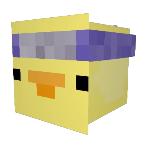 TagDerEnte Minecraft avatar head, 3D render