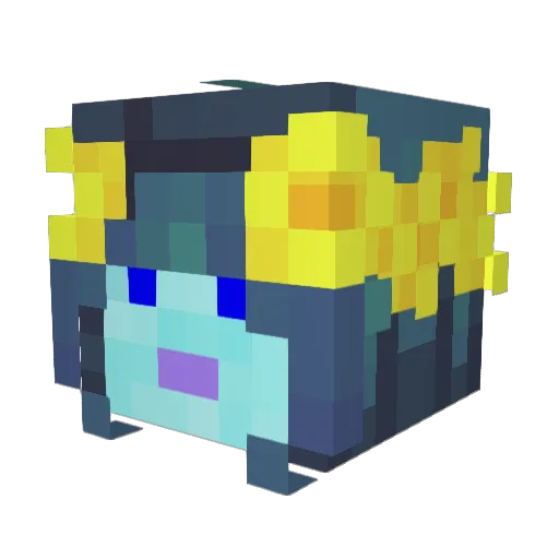 Tagchen7 Minecraft avatar head, 3D render