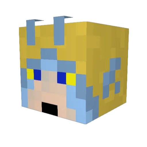 Tage234 Minecraft avatar head, 3D render