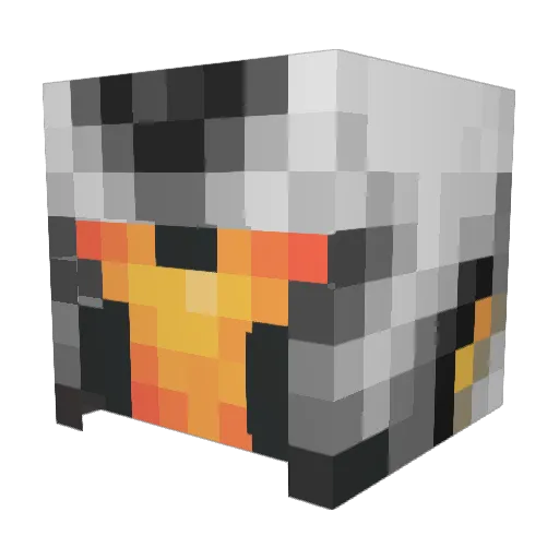 Tage Minecraft avatar head, 3D render