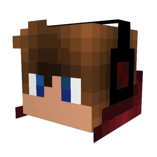 Taggold12 Minecraft avatar head, 3D render