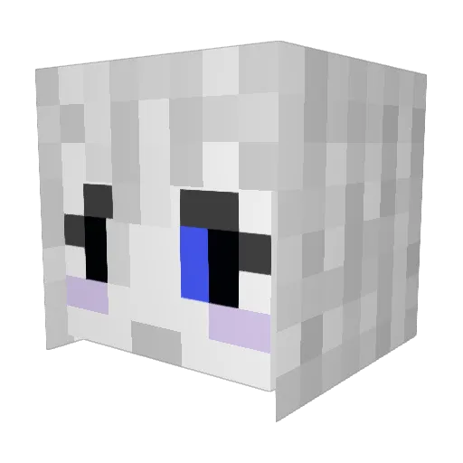 Taggypoo Minecraft avatar head, 3D render