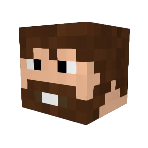 Tagle__s Minecraft avatar head, 3D render