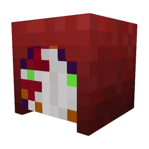 Tagonschezar Minecraft avatar head, 3D render