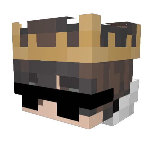 Tagore09 Minecraft avatar head, 3D render