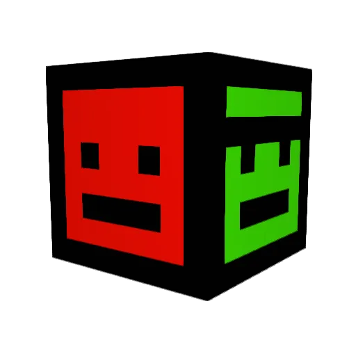 Tagouchi Minecraft avatar head, 3D render