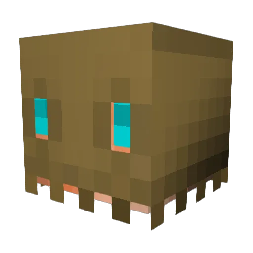 Tagruato Minecraft avatar head, 3D render