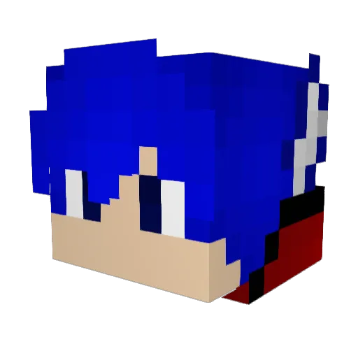 TahaGamer12 Minecraft avatar head, 3D render