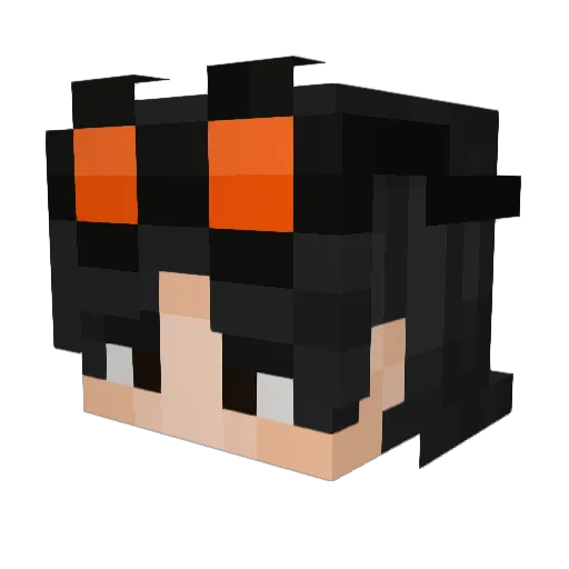 TahaYasin43 Minecraft avatar head, 3D render
