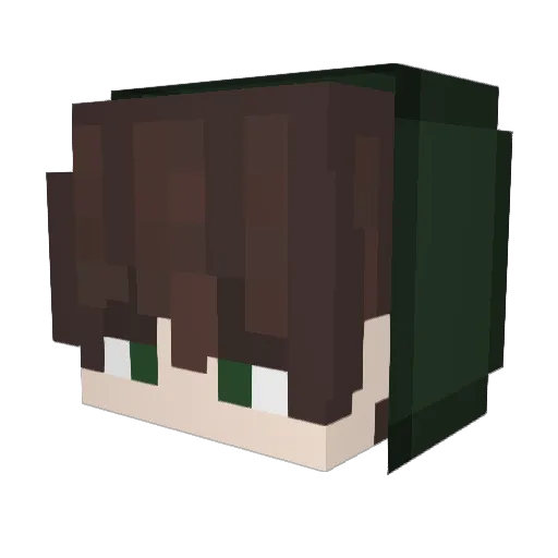TahaYildiz Minecraft avatar head, 3D render