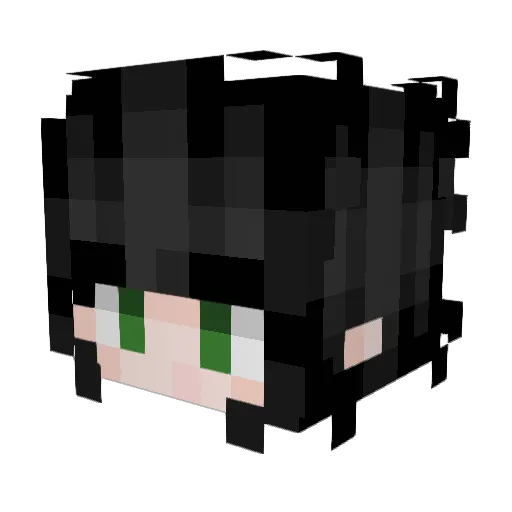 Taharka Minecraft avatar head, 3D render
