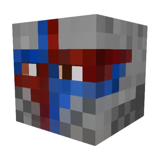Taharol Minecraft avatar head, 3D render