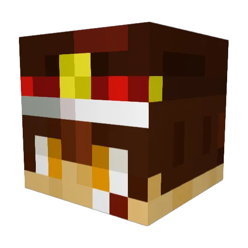Taher09 Minecraft avatar head, 3D render