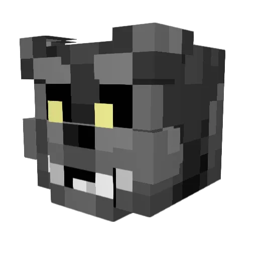 Taheshi Minecraft avatar head, 3D render