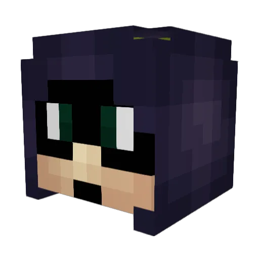 Tahimaka Minecraft avatar head, 3D render