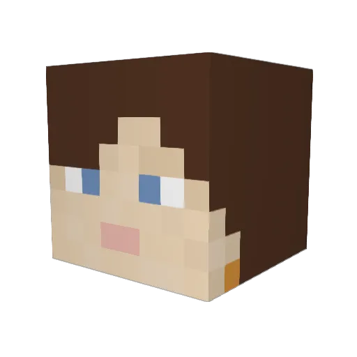 Tahlia_ Minecraft avatar head, 3D render