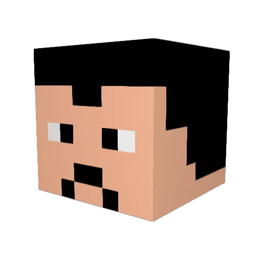 Tahopaipai Minecraft avatar head, 3D render