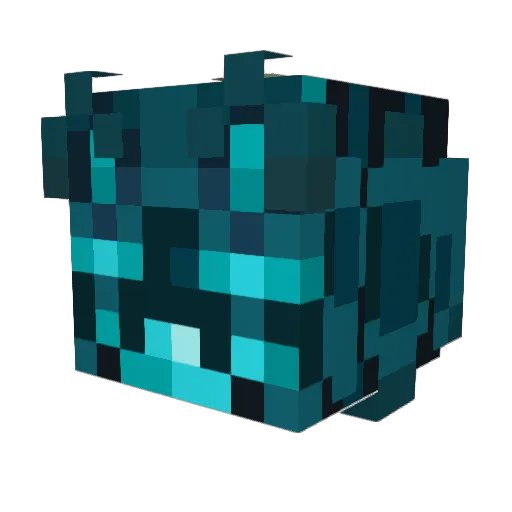 Tahry Minecraft avatar head, 3D render