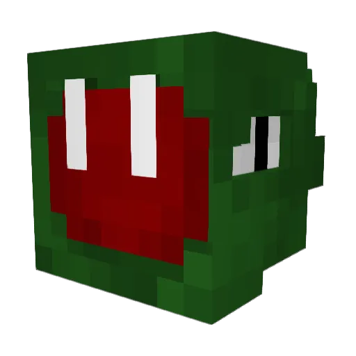 Tahu777 Minecraft avatar head, 3D render