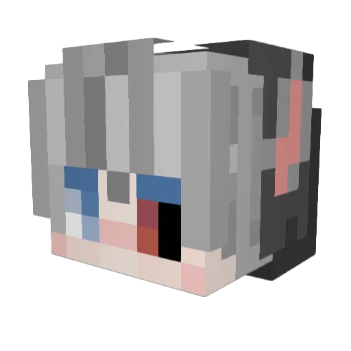 Tai2357 Minecraft avatar head, 3D render